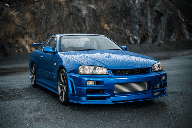 รถยุค 90 Nissan Skyline GT-R R34 รถยุค 90 Nissan Skyline GT-R R34