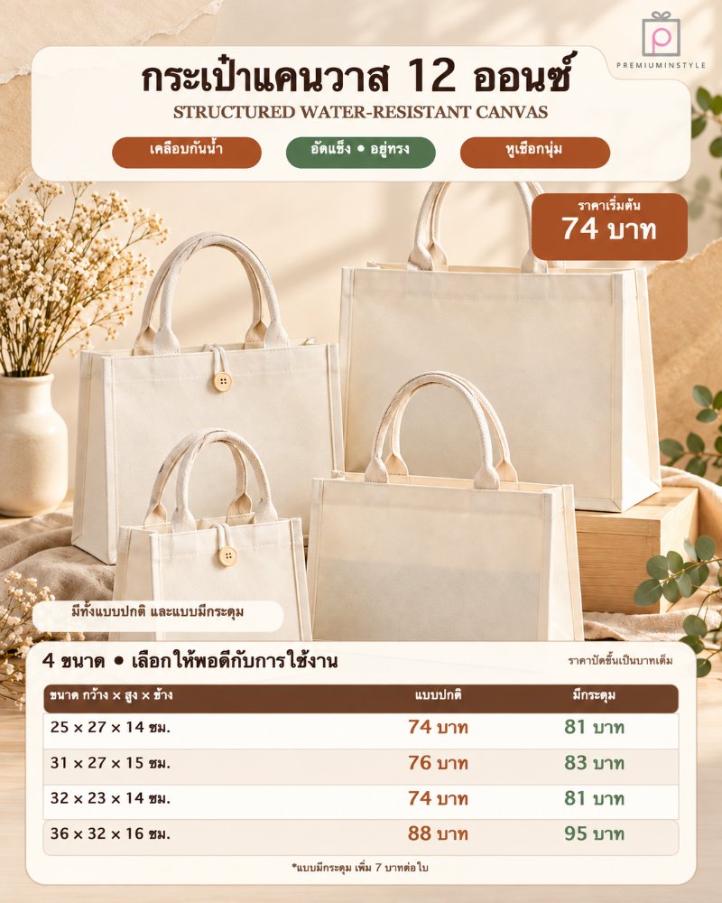 กระเป๋าผ้าแคนวาส