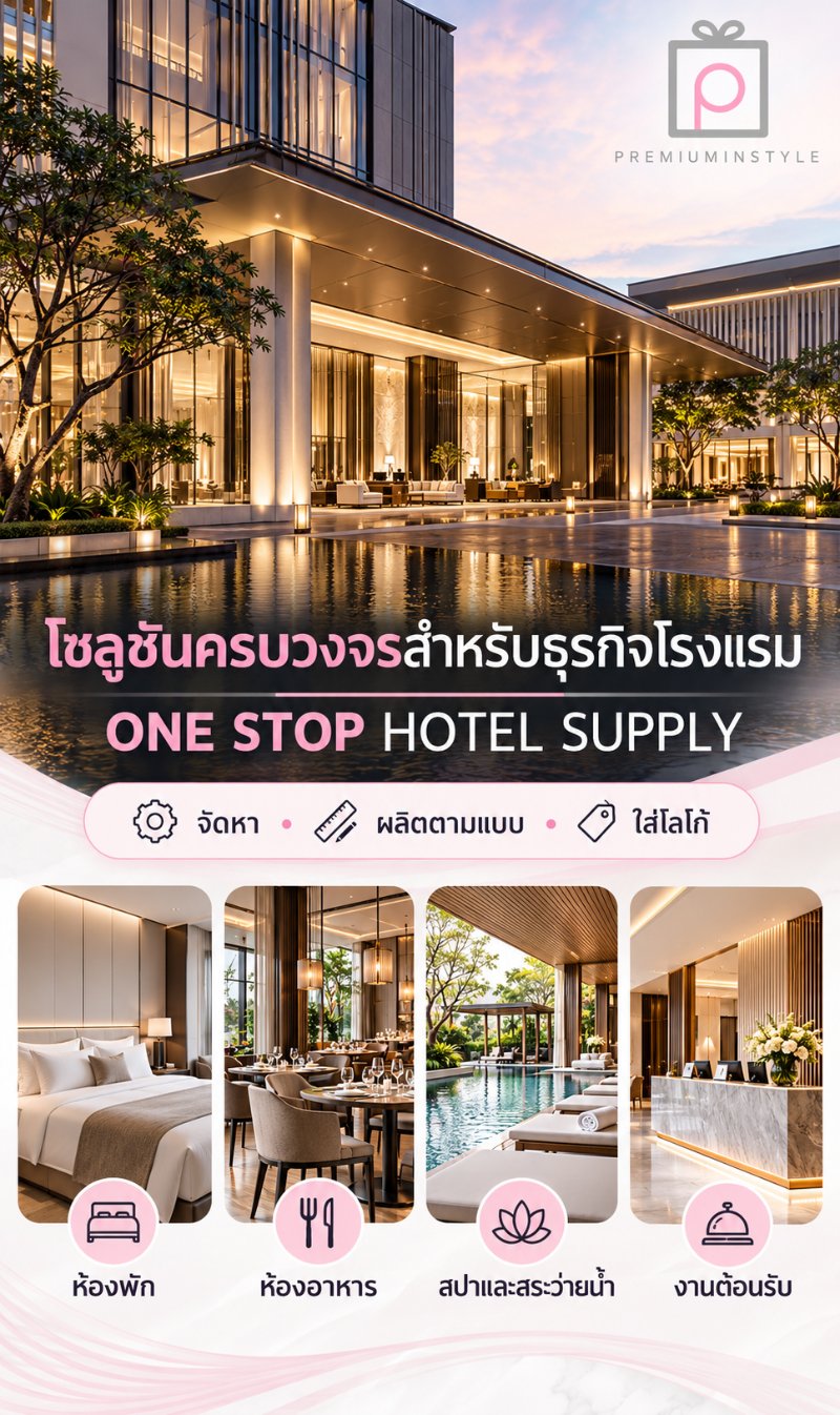 อุปกรณ์ของใช้ในโรงแรม ของพรีเมี่ยม สกรีนโลโก้ อุปกรณ์ของใช้ในโรงแรม ของพรีเมี่ยม สกรีนโลโก้