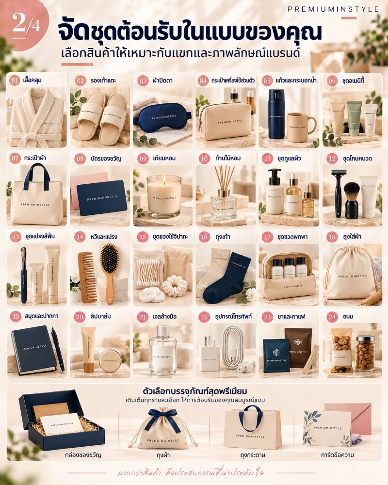 อุปกรณ์ของใช้ในโรงแรม ของพรีเมี่ยม สกรีนโลโก้ อุปกรณ์ของใช้ในโรงแรม ของพรีเมี่ยม สกรีนโลโก้