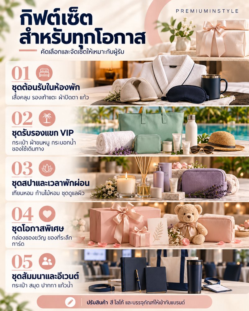 อุปกรณ์ของใช้ในโรงแรม ของพรีเมี่ยม สกรีนโลโก้ อุปกรณ์ของใช้ในโรงแรม ของพรีเมี่ยม สกรีนโลโก้