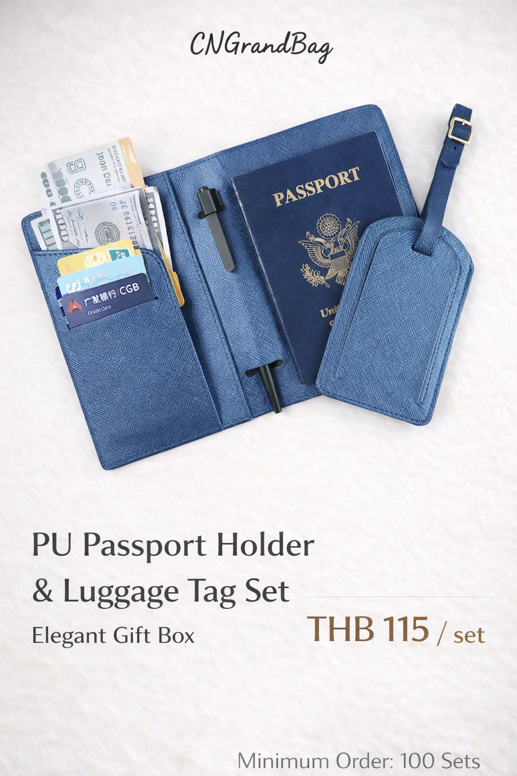 PU leather gift, ของขวัญ ของพรีเมี่ยม ซองพาสปอร์ต กระเป๋าใส่บัตร
