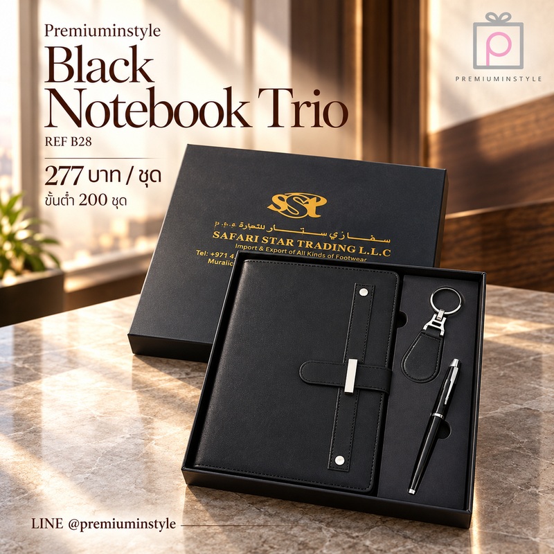Classic Leather VIP Set รหัส B28 ราคา 277 บาท (ขั้นต่ำ 200 ชุด) ของพรีเมี่ยม สกรีนโลโก้ Classic Leather VIP Set รหัส B28 ราคา 277 บาท (ขั้นต่ำ 200 ชุด) ของพรีเมี่ยม สกรีนโลโก้