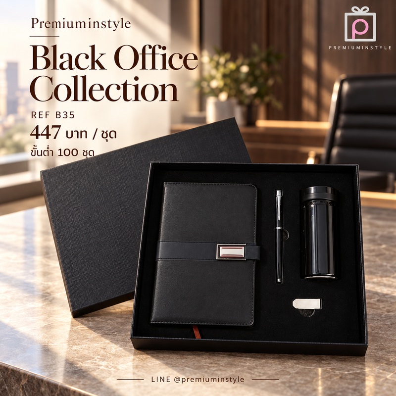 Classic Leather VIP Set รหัส B35 ราคา 447 บาท (ขั้นต่ำ 100 ชุด) ของพรีเมี่ยม สกรีนโลโก้ Classic Leather VIP Set รหัส B35 ราคา 447 บาท (ขั้นต่ำ 100 ชุด) ของพรีเมี่ยม สกรีนโลโก้