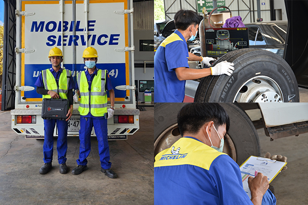 เปลี่ยนยางรถบรรทุก