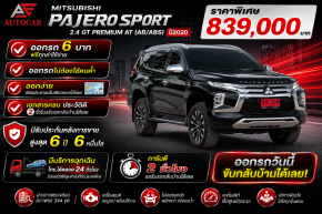 MITSUBISHI PAJERO SPORT 2.4 GT PREMIUM AT (AB/ABS) ปี2020 ราคา 839,000บาท