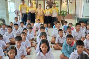 ต้อนรับคณะครูและนักเรียน โรงเรียนวัดบางประจันต์