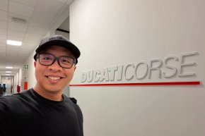 ณ ห้องทำงานของ Ducati Corse