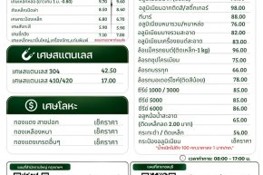 อัพเดทราคารับซื้อสินค้า วันที่ 19 สิงหาคม 2569