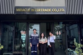 Novelis Asia  เยี่ยมชมโรงงานและหารือความร่วมมือทางธุรกิจกับ บริษัท มิราเคิล อินเตอร์เทรด จำกัด