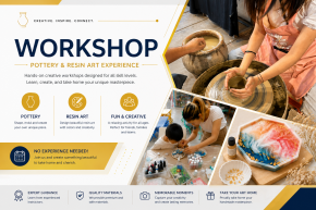 Pottery class and Resin workshop