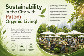 Sustainability in the City with Patom Organic Living!