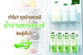 ทำไมทุกบ้านควรมี....น้ำว่านหางจระเข้ติดตู้เย็นไว้?