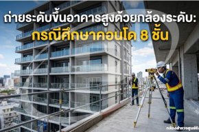 ถ่ายระดับขึ้นอาคารสูงด้วยกล้องระดับ: กรณีศึกษาคอนโด 8 ชั้น