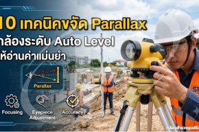 10 เทคนิคขจัด Parallax กล้องระดับ Auto Level ให้อ่านค่าแม่นยำ