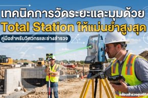 เทคนิคการวัดระยะและมุมด้วย Total Station ให้แม่นยำสูงสุด