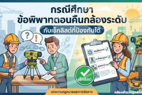 กรณีศึกษา ข้อพิพาทตอนคืนกล้องระดับ กับเช็กลิสต์ที่ป้องกันได้