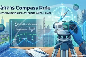หลักการ Compass Rule กระจาย Misclosure งานระดับ Auto Level
