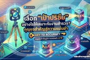 เลือก "เป้าปริซึม" อย่างไรให้เหมาะกับงานสำรวจ? กุญแจสำคัญสู่ความแม่นยำ