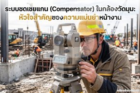 ระบบชดเชยแกน (Compensator) ในกล้องวัดมุม: หัวใจสำคัญของความแม่นยำหน้างาน