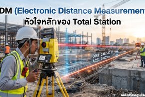 EDM (Electronic Distance Measurement) : หัวใจหลักของ Total Station