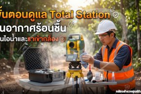 ขั้นตอนดูแล Total Station ในอากาศร้อนชื้น กันไอน้ำและราเข้ากล้อง