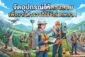จัดอุปกรณ์ให้ตรงสาย เพื่องานสำรวจที่ไร้ข้อผิดพลาด