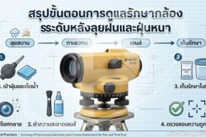สรุปขั้นตอนการดูแลรักษากล้องระดับหลังลุยฝนและฝุ่นหนา