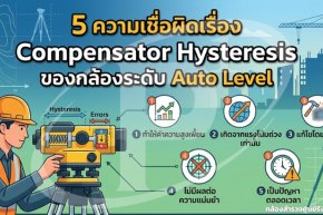 5 ความเชื่อผิดเรื่อง Compensator Hysteresis ของกล้องระดับ Auto Level