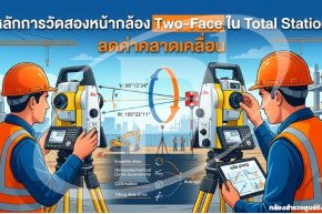 หลักการวัดสองหน้ากล้อง Two-Face ใน Total Station ลดค่าคลาดเคลื่อน