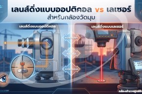 เลนส์ดิ่งแบบออปติคอล vs เลเซอร์ สำหรับกล้องวัดมุม