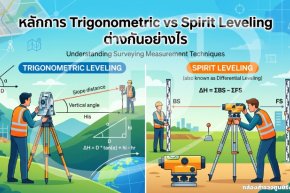 หลักการ Trigonometric vs Spirit Leveling ต่างกันอย่างไร