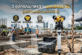 3 อุปกรณ์มาตรฐานชุดกล้องระดับ (Automatic Level Set)