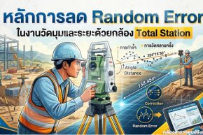 หลักการลด Random Error ในงานวัดมุมและระยะด้วยกล้อง Total Station
