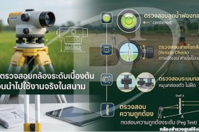  วิธีตรวจสอบกล้องระดับเบื้องต้นก่อนนำไปใช้งานจริงในสนาม