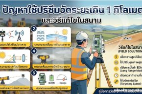 5 ปัญหาใช้ปริซึมวัดระยะเกิน 1 กิโลเมตร และวิธีแก้ไขในสนาม