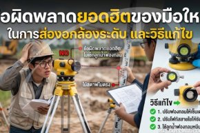 ข้อผิดพลาดยอดฮิตของมือใหม่ในการส่องกล้องระดับ และวิธีแก้ไข