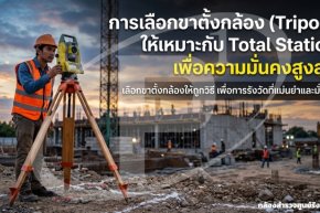 การเลือกขาตั้งกล้อง (Tripod) ให้เหมาะกับ Total Station เพื่อความมั่นคงสูงสุด