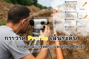 การวาด Profile เส้นระดับจากค่ากล้องระดับ (Leveling Data)