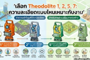 เลือก Theodolite 1 2 5 7 ความละเอียดแบบไหนเหมาะกับงาน