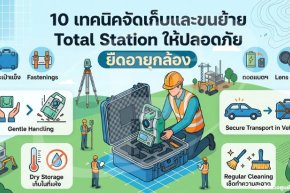 10 เทคนิคจัดเก็บและขนย้าย Total Station ให้ปลอดภัย ยืดอายุกล้อง