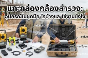  แกะกล่องกล้องสำรวจ: อุปกรณ์ในชุดมีอะไรบ้างและใช้งานยังไง