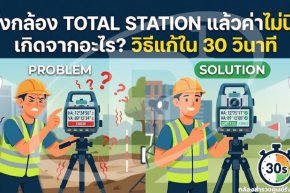 ตั้งกล้อง Total Station แล้วค่านิ่งไม่ได้? หาสาเหตุพร้อมวิธีแก้ใน 30 วินาที