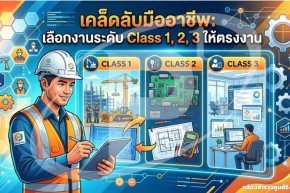 เคล็ดลับมืออาชีพ: เลือกงานระดับ Class 1, 2, 3 ให้ตรงงาน