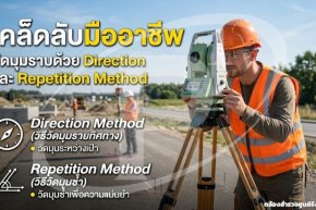 เคล็ดลับมืออาชีพ วัดมุมราบด้วย Direction และ Repetition Method