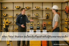 Total Station รุ่นไหนคุ้มที่สุดสำหรับผู้รับเหมาขนาดเล็ก