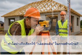 ทำไมช่างถึงเลือกใช้ กล้องระดับ ในการสร้างบ้าน?