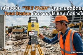 หน้าจอขึ้น "Tilt Over" ของ Total Station เกิดจากอะไร และแก้อย่างไร?