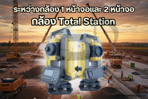 กล้อง Total Station มีสองหน้าจอ หรือ หนึ่งหน้าจอดีกว่ากัน ?