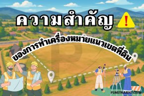 ความสำคัญของการทำเครื่องหมายแนวเขตที่ดิน